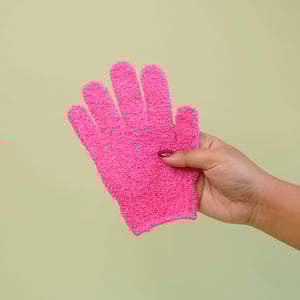 Body Scrubber Bath Gloves - Hot Pink
