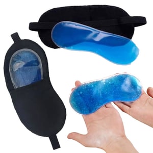 Adjustable Sleeping Eye Mask With Gel Pad - Pink