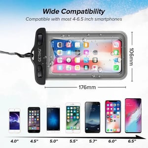 Waterproof Mobile Cover For Underwater - Black