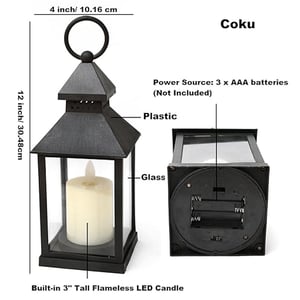 Led Candle Light - Black