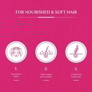 Vatika Honey & Egg Repair & Restore Shampoo for Damaged Hair 1000ml•