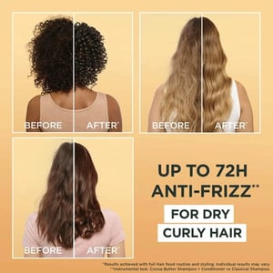 Garnier Ultimate Blends Cocoa Butter Hair Food Curl Restoring Shampoo For Dry,Curly Hair 350ml•