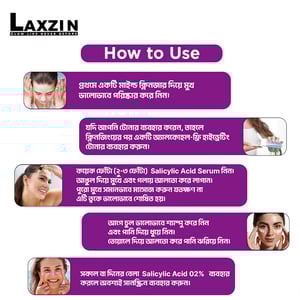 Laxzin Salicylic Acid 02% + Niacinamide Face Serum 30ml