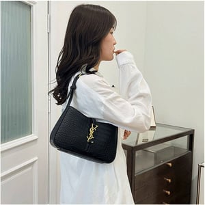 Women Fashionable YSL Design Hand Bag - Black