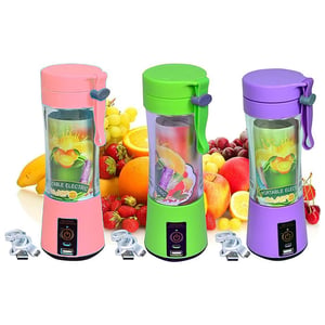 Portable Electric & Rechargeable Battery Juice Blender - Pink