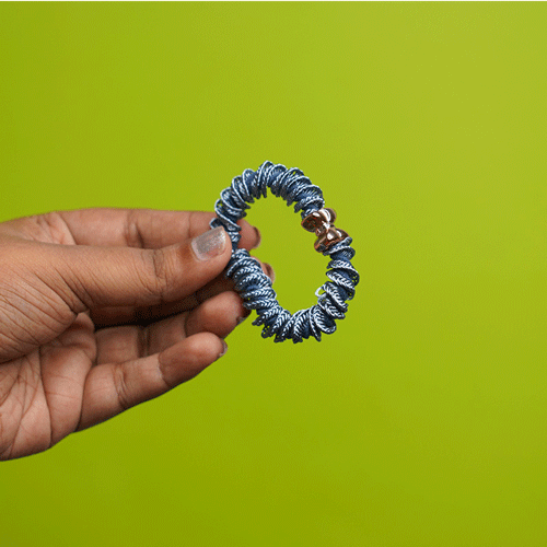 Scrunchie Hair Band - Pastel Blue