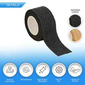 Soundproof Self-Adhesive Tape For Furnitures - Black