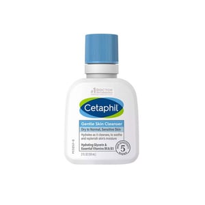 Cetaphil Gentle Skin Cleanser For Dry To Normal Sensitive Skin 59ml •