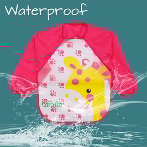 Semi Transparent Bib Apron - Pink Giraffe