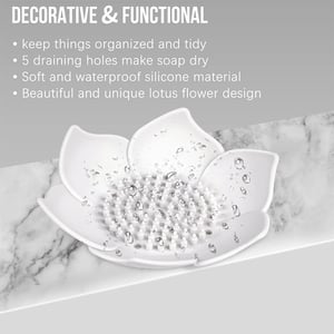 Silicone Lotus Soap Holder - Brown