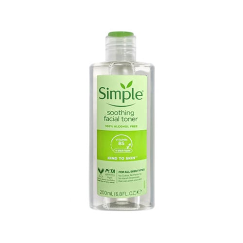 Simple Kind To Skin Soothing Facial Toner 200ml •