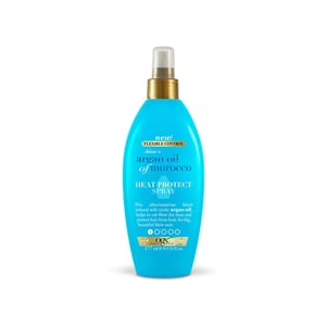 OGX Shine + Argan Oil Of Morocco Heat Protect Hair Spray 177ml •