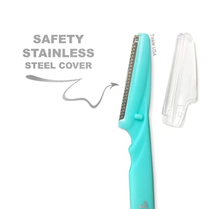 Tinkle Eyebrow Razor - Tan Pink Teal Blue