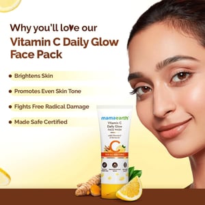 Mamaearth Vitamin C Face Wash With Vitamin C And Turmeric For Skin Illumination 100ml  •