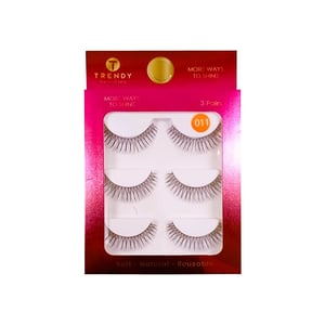 Trendy Beauties 3 Pairs Eyelash - 011
