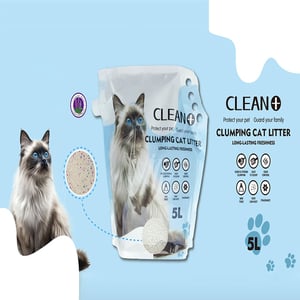 Clean Plus Clumping Cat Litter 5L - Lavender