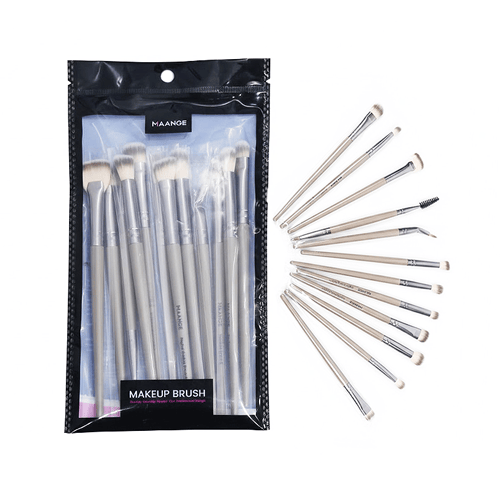 MAANGE Makeup Brush 12pcs - Chalk White