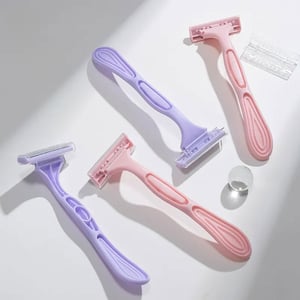 LMLTOP Fashion Makeup Comfort & Portable Razor 2pc - Purple