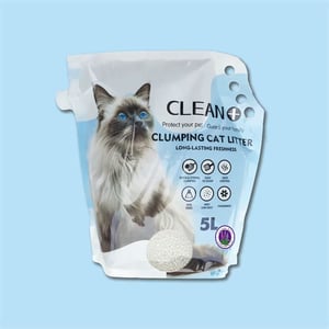 Clean Plus Clumping Cat Litter 5L - Lavender