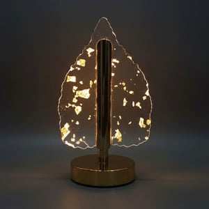 Golden Foil Ember Gilded Leaf Table Lamp