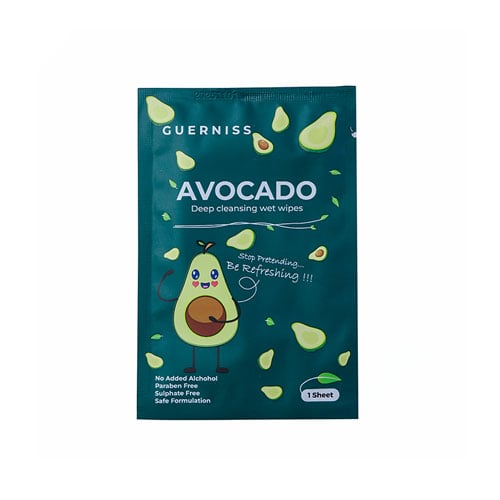 Guerniss Avocado Deep Cleansing Wet Wipes 1 Sheet