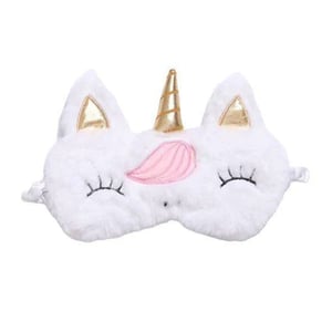 Cartoon Soft Plush Sleeping Eye Mask - Unicorn