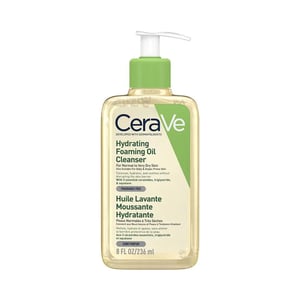 CeraVe Hydrating Foaming Oil Cleanser For Normal To Very Dry Skin 236ml •