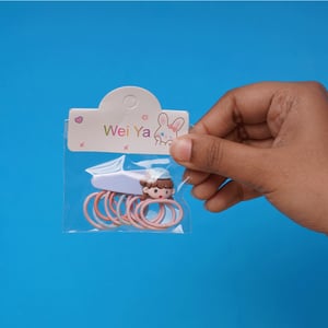 Girls Mini Hair Clip & Band Set - Lavender