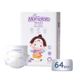 Momotaro Baby Diapers NB (Upto 5kg) 64pcs •