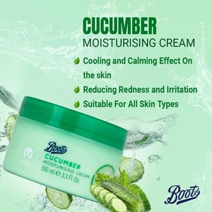 Boots Everyday Cucumber Moisturising Cream 100ml •