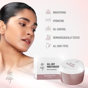 Skin Cafe All-Day Moisturizer With Niacinamide 50g With Skin Cafe Night Repairing Cream With Collagen 50g Combo