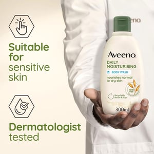 Aveeno Daily Moisturising Body Wash with Soothing Oat For Normal To Dry Skin 300ml