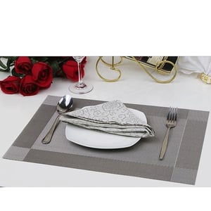 Placemats with Table Runner Set - Silver