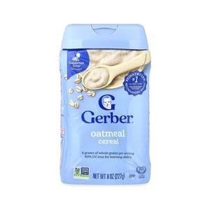 Gerber Grain & Grow Oatmeal Cereal (6+ Months) 227gm•