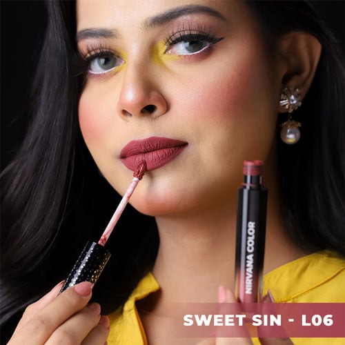 Nirvana Liquid Matte Lipstick 5ml - Sweet Sin L06