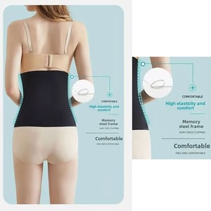 Body Shaper Belt Cross Abdominal Band - Black XXL