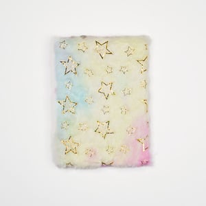 Furry Note Book Diary - Sleepy Glitter Heart