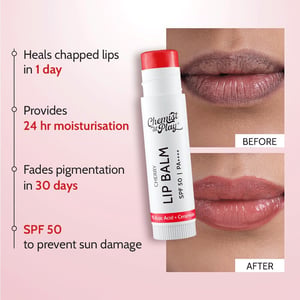 Chemist At Play's Cherry Lip Balm 1% Kojic Acid 4.5g SPF 50 PA++++ •