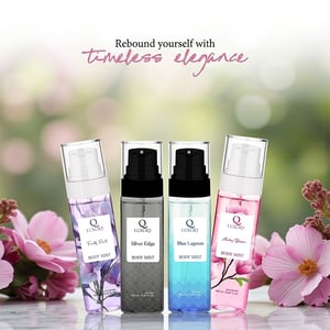 Qluxury Silver Edge Body Mist For Men 150ml (Buy 2 Get 1 Free)