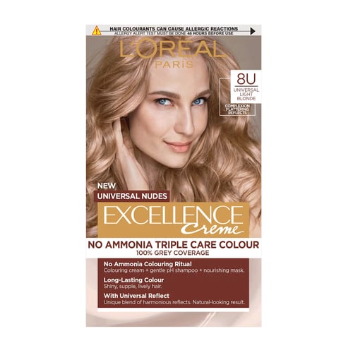 L'Oreal Paris Excellence Creme Haircolour - 8U Universal Light Blonde •