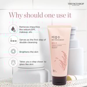 The Face Shop Rice Water Bright Foaming Cleanser 150ml ▪