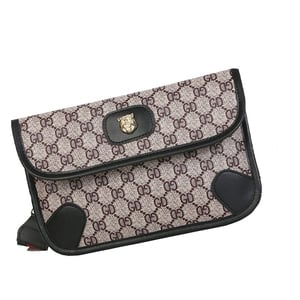 GD Lady Magnetic Buckle Shoulder Bag - Black