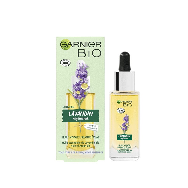 Garnier Organic Soothing Lavandin Smooth & Glow Facial Oil 30ml (3833)