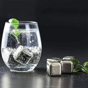 Reusable Metal Ice Cube With Clamp Set