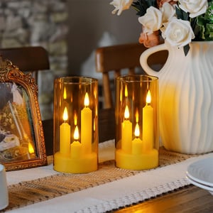 3 In 1 LED Covered Candle Lamp