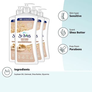 St.ives Soothing Oatmeal & Shea Butter Body Lotion 621ml  •