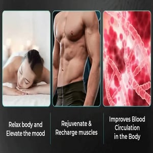 Electric Vibration Body Muscle Massager Gun - Silver