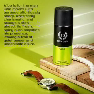 Denver Black Code Deodorant Body Spray 150ml - Vibe •