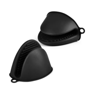 Silicone Heat Resistant Gloves 1 Pair - Black