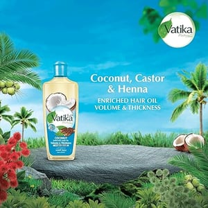 Dabur Vatika Naturals Coconut Enriched Hair Oil 300ml  •